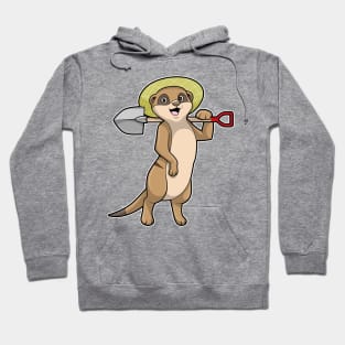 Meerkat as Farmer with Shovel Hoodie